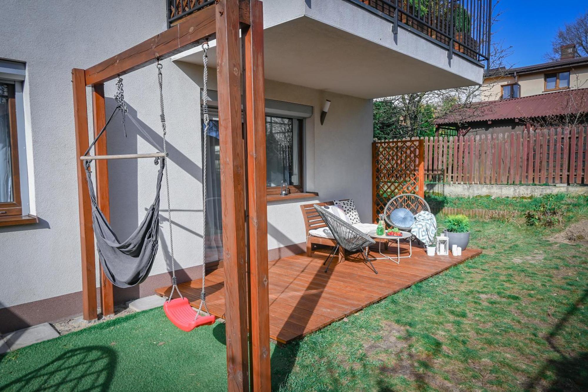 Malinowelove Aircon, 3 Rooms, Parking, Ogrod Cracovia Exterior foto